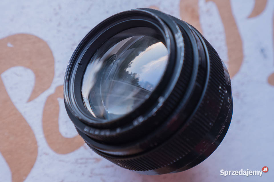 Jupiter 9 85mm f2 M42 ubytki na przedniej kujawsko-pomorskie Szramowo