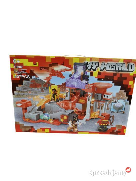 Zestaw klocków My World Świat Nether klocek led Mszczonów