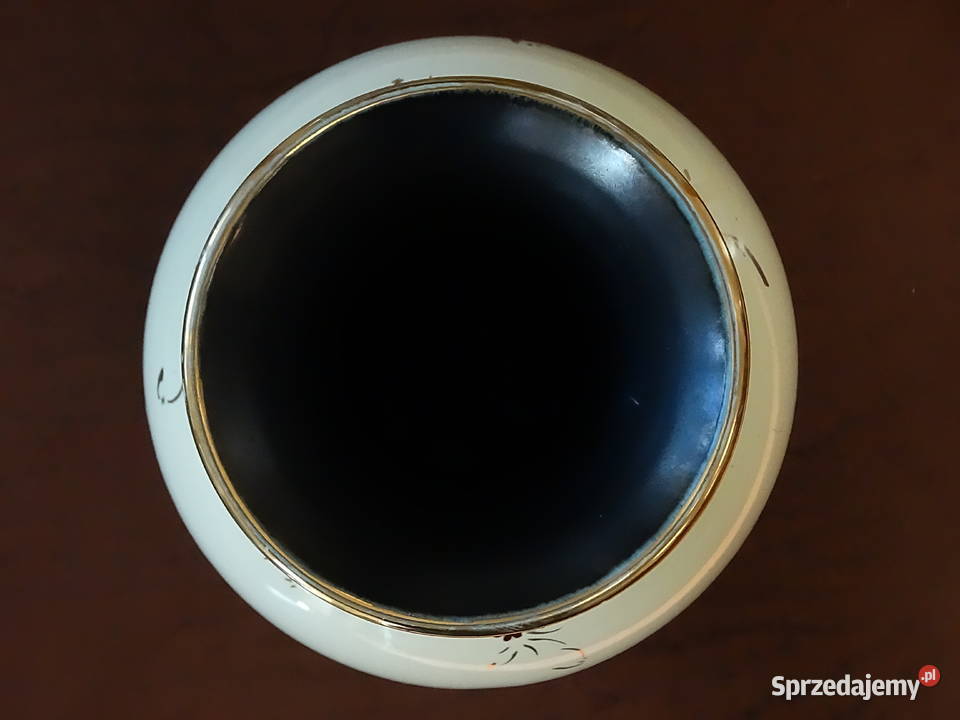 Elegancki wazon ceramiczny vintage retro motyw Biłgoraj sprzedam