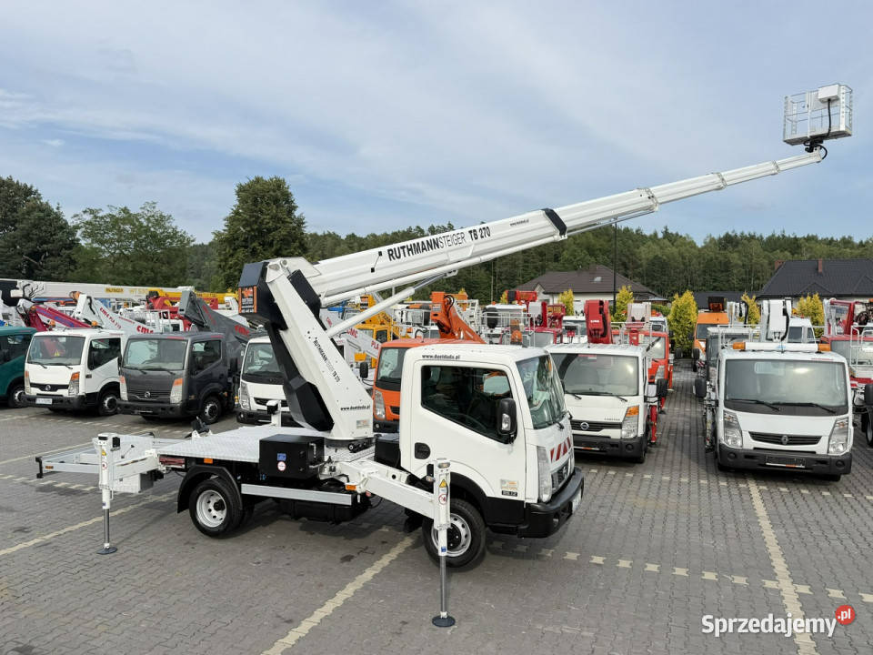 Nissan Cabstar Podnośnik Koszowy 27m RUTHMANN TB 136KM Motoryzacja Widełki