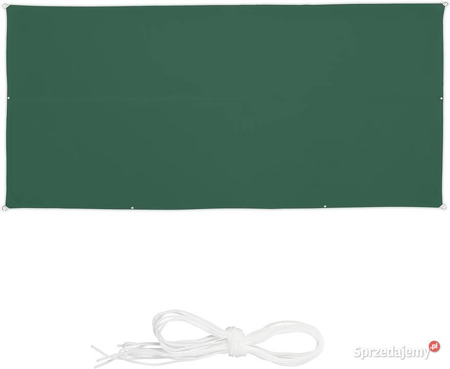 Prostokątny żagiel słoneczny zielony 2x4 m Łódź sprzedam