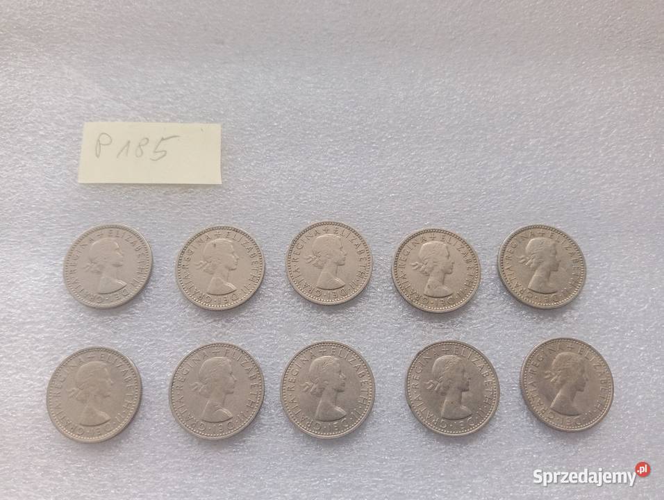 Six Pence zestaw starych monet angielskich Kraków