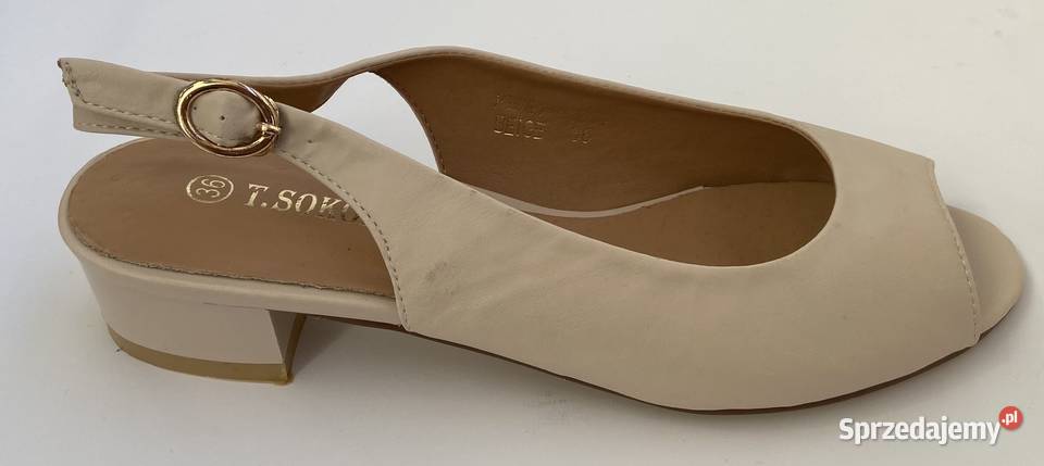 Beżowe damskie czółenka rozmiar 37 IGC81G1360 Żyrardów