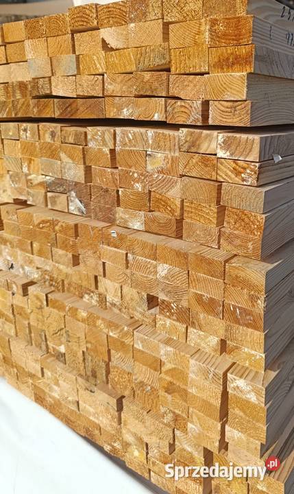 Łata sucha strugana sosna 305m 5x25 Brzeźno sprzedam