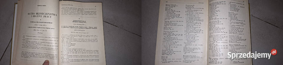 II wydanie niski nakład Zbiór przepisów BHP w Łęczyca