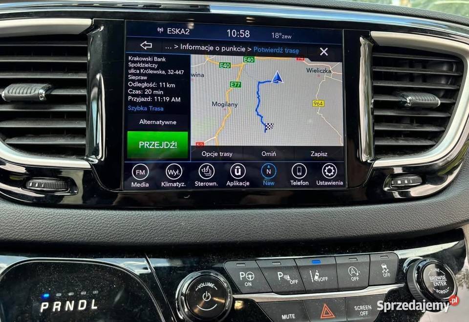 Chrysler Pacifica USA kodowanie jezyk polski Wieliczka