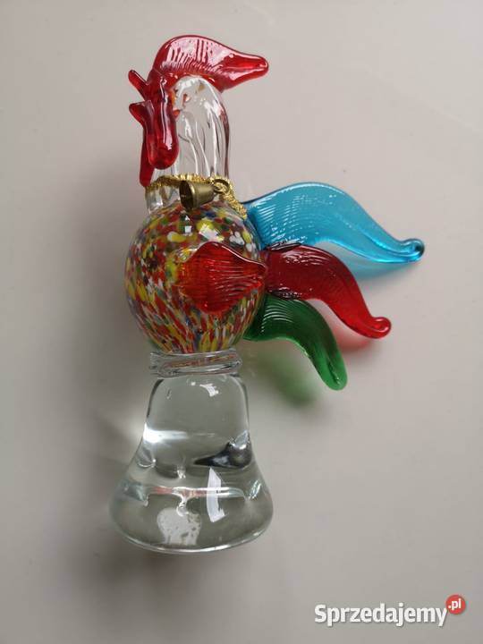 Szklana figurka Kogut w stylu Murano Figurki Toruń