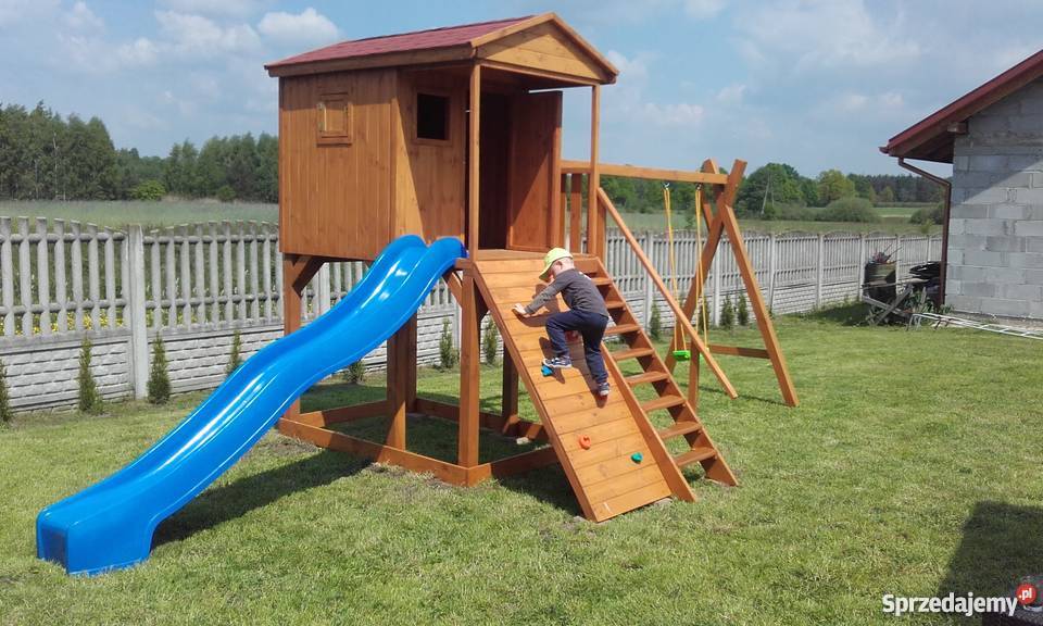 Domek dzieci drewniany Domki dzieci Place Zabaw świętokrzyskie Wąchock sprzedam