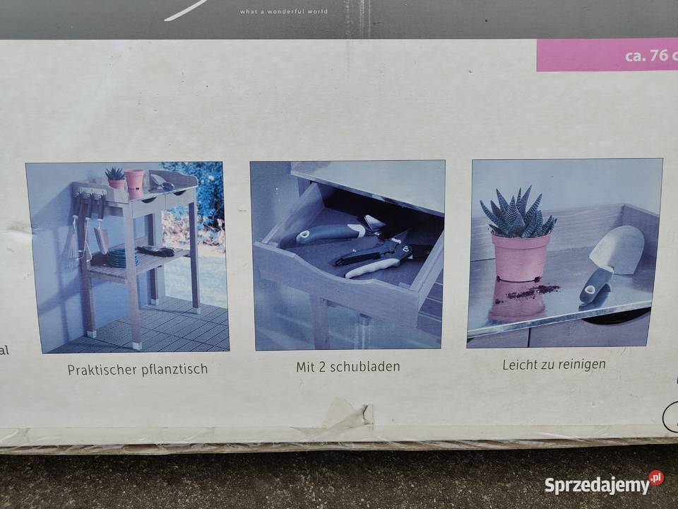 Stolik do przesadzania kwiatów ogrodniczy Meble ogrodowe Aleksandrów Łódzki