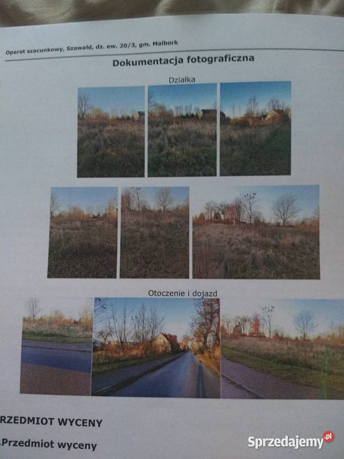 Działka budowlana Szawałd sprzedam