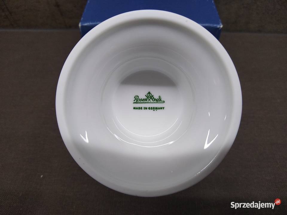 Pucharek na nodze Rosenthal Maria Biała Porcelana i szkło Kalisz