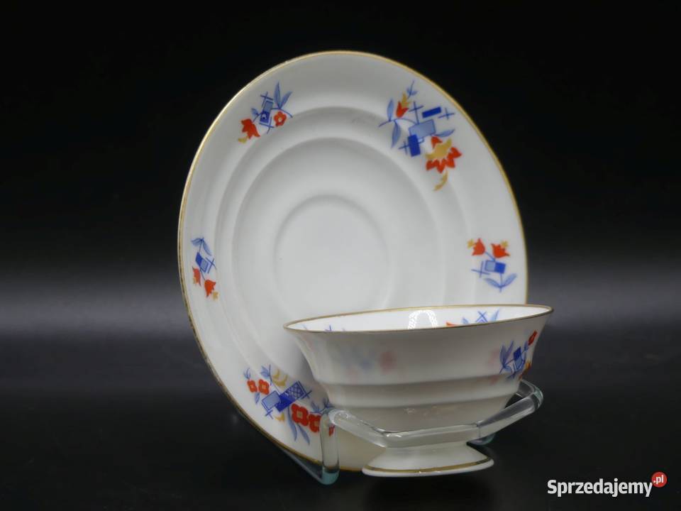 Komplet do mokki Tułowice Tillowitz stan niemal