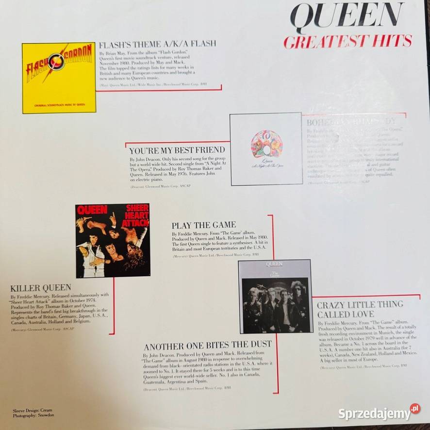 Queen Greatest Hits EXNM Japan Obi LP 1981 Warszawa