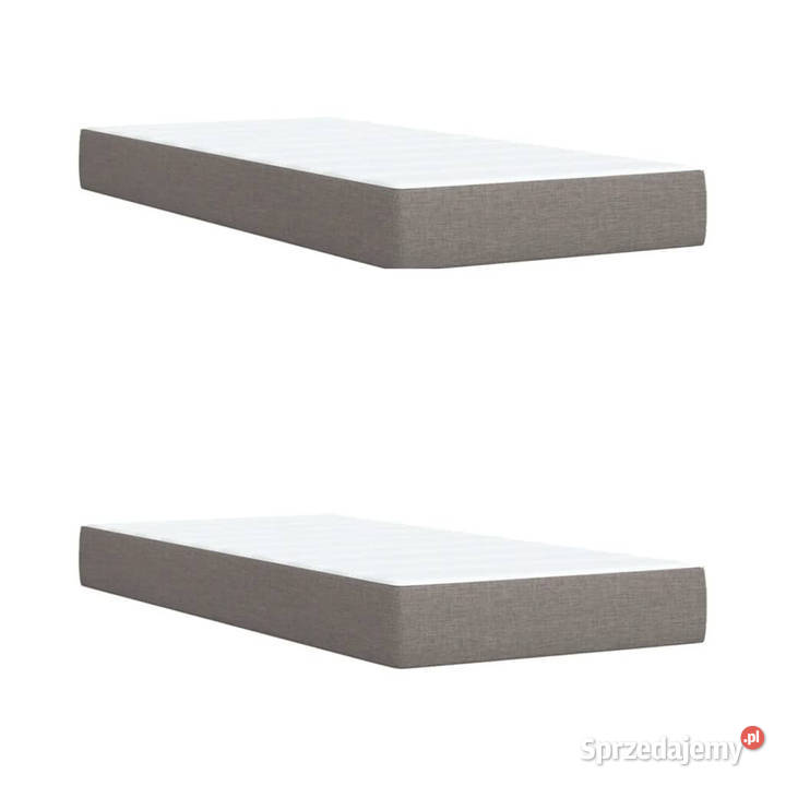Łóżko kontynentalne z materacem taupe tkanina 200cm Warszawa sprzedam