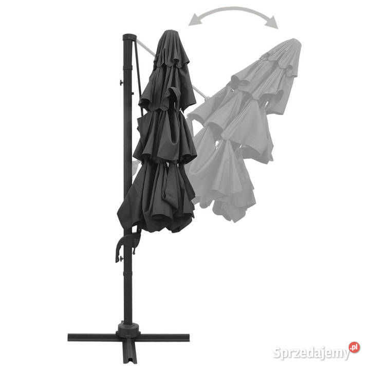4poziomowy parasol na aluminiowym słupku Pozostałe mazowieckie