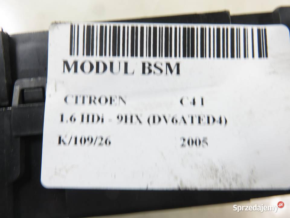BSI CITROEN C4 I 16 HDi 9HX DV6ATED4 9659285680 osobowe Skrzynki bezpieczników małopolskie sprzedam