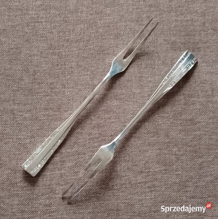 2 platerowane widelce do wędlin firmy HEFRA wzór Katowice sprzedam