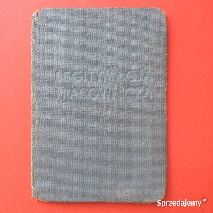 1775 Legitymacja Pracownicza Gałuszyński Szczecin