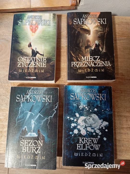 Wiedźmin Sapkowski 4 części Bydgoszcz sprzedam