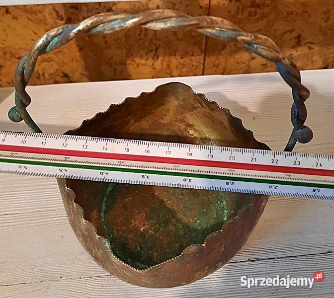 Koszyk mosiężny 14 x 13 Ostrów Wielkopolski