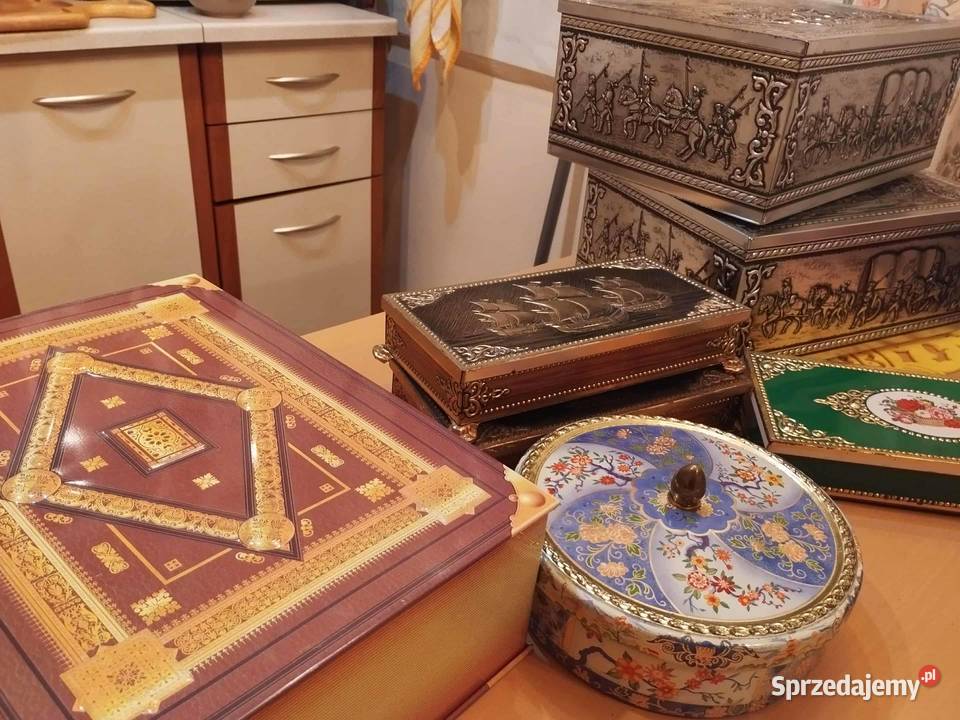 stare puszki puszka metalowe szkatułki Gorzów Wielkopolski