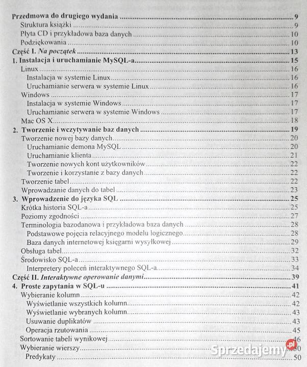 SQL każdego Jan J Harrington miękka lubelskie sprzedam