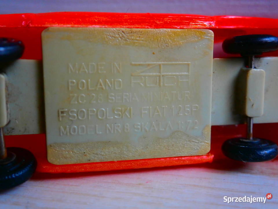 Fiat 125P ZC28 172 Ruch miniatura PRL Łódź