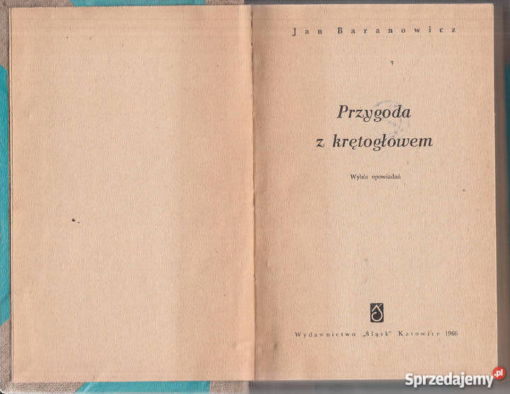 03372 PRZYGODA Z KRĘTOGŁOWEM WYBÓR OPOWIADAŃ JAN Czyrna