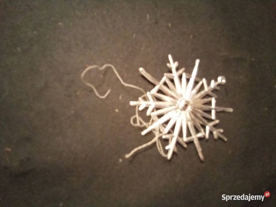 Plastikowa gwiazdka na choinkę PRL Warszawa