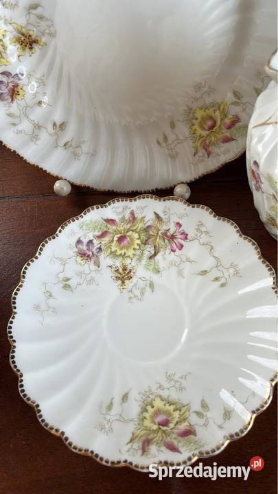 Talerzyk Chapman Atlas ręcznie malowany z 1896 r Porcelana i szkło Gdańsk