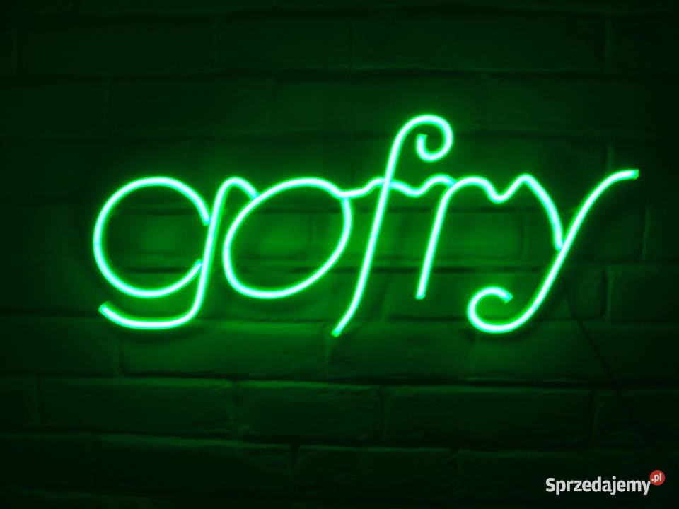 Neon led Gofry o wym 64x26 Chęciny