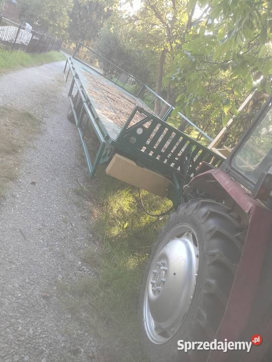 Przyczepa do przewozu bele słomy samozaładowcza nieuszkodzony Rzędziszowice