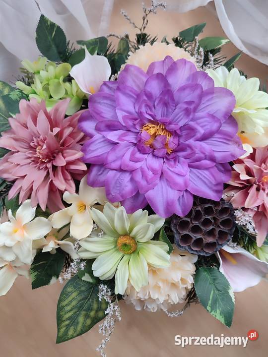 Wiązanka na grób kompozycja na cmentarz Sosnowiec