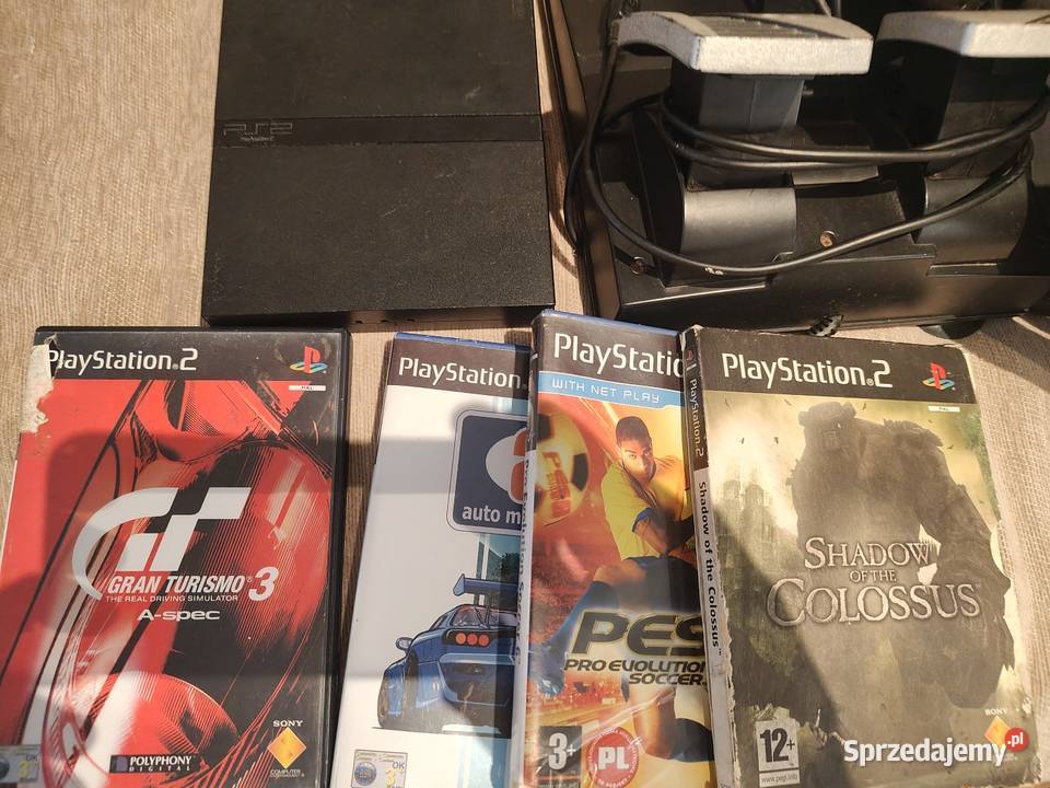 Zestaw Konsola Sony 2 slim kierownica 2 pady i Warszawa