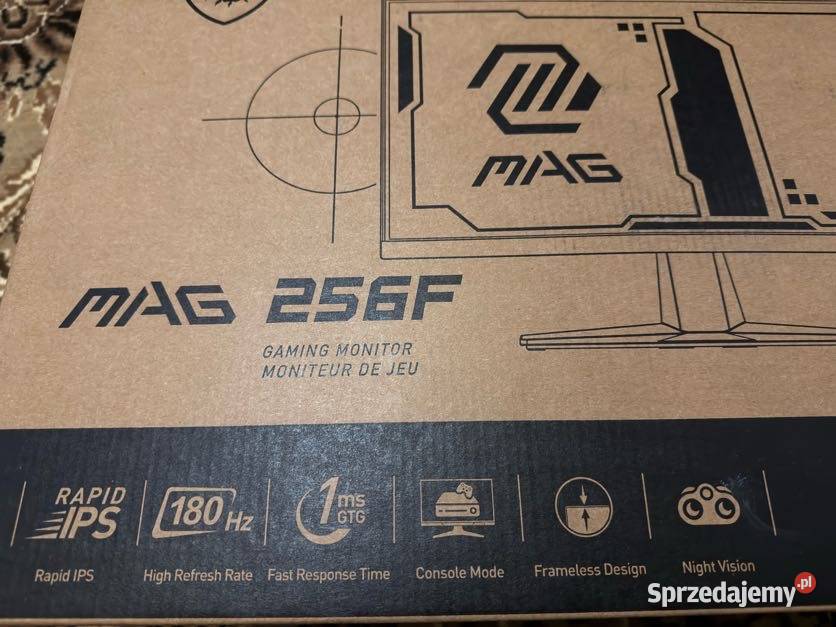 Monitor MSI MAG 256F 245 180Hz 1ms 2 SZTUKI NOWE wielkopolskie Poznań