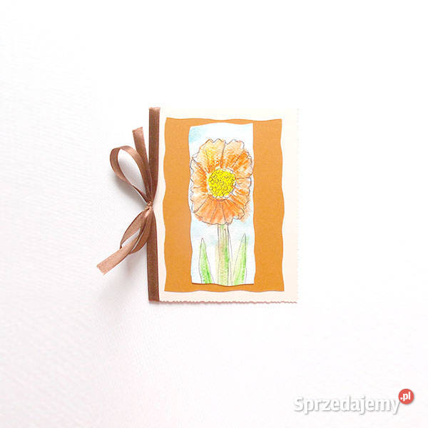 kartki pastelowe kwiaty kartki malowane ładne sprzedam