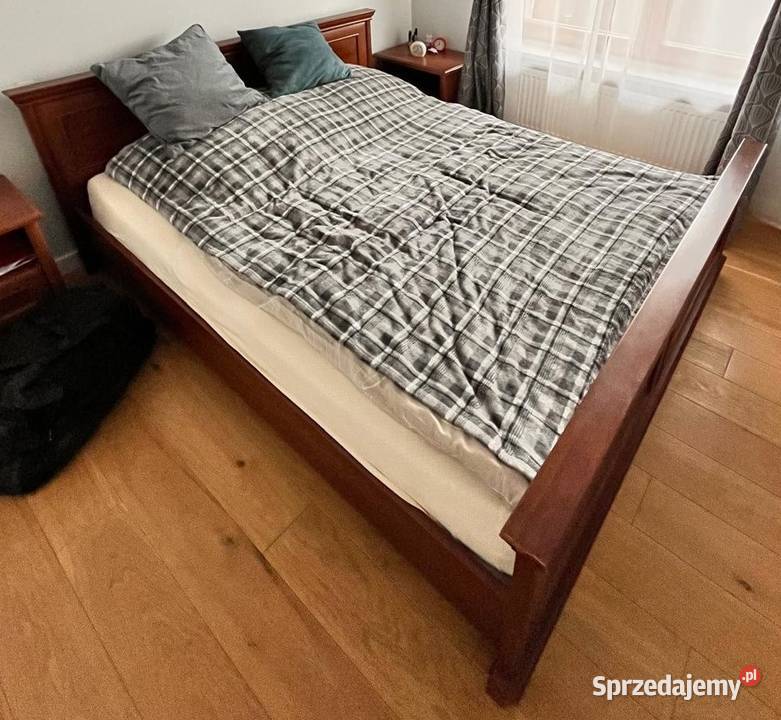 Łóżko Kent 160x200 kolor kasztan solidne drewno Warszawa