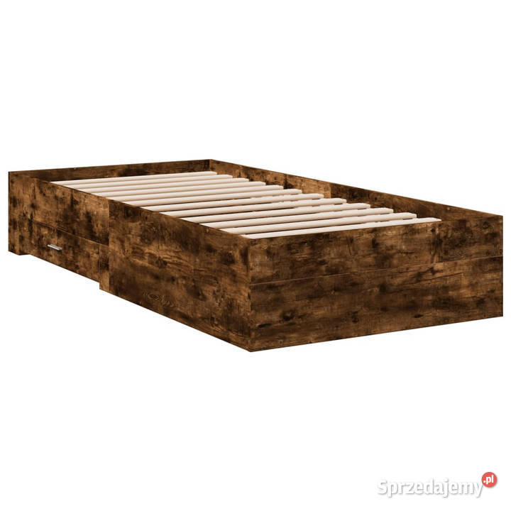 Rama łóżka z szufladami przydymiony dąb 100x200 101cm Łóżka mazowieckie Warszawa