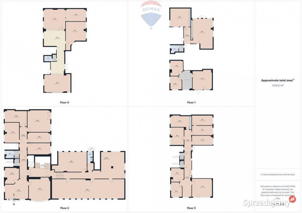 Całe piętro na wynajem przestronna przestrzeń z klatki schodowej Warszawa