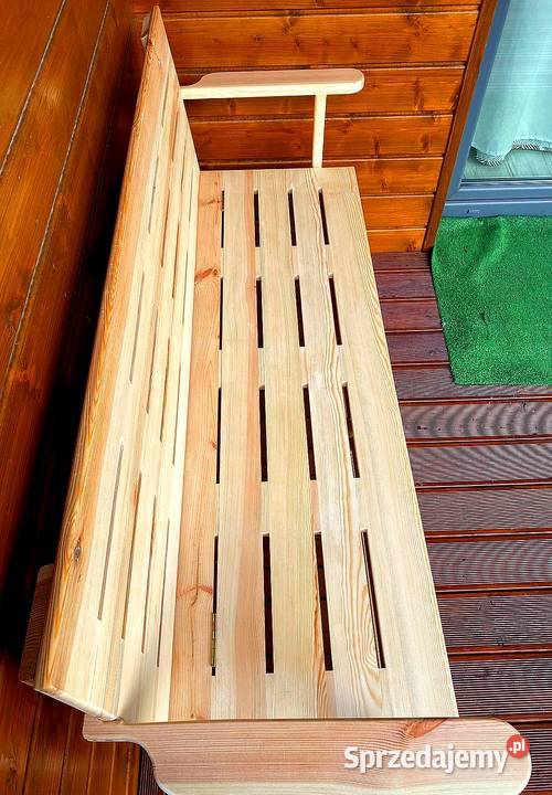 Skrzynia ze składanym oparciem i podłokietnikami 44cm Radków