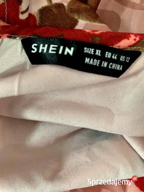 shein bluzka fajny fason kwiaty floral nowa 4244 Rozmiar 44(XXL) Choszczno sprzedam