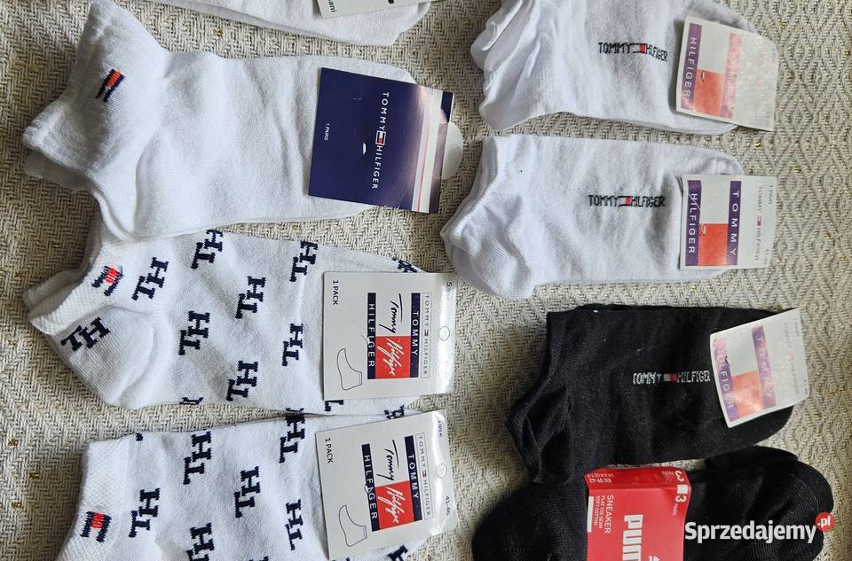 Skarpetki Tommy Hilfiger stopki białe czarne mazowieckie