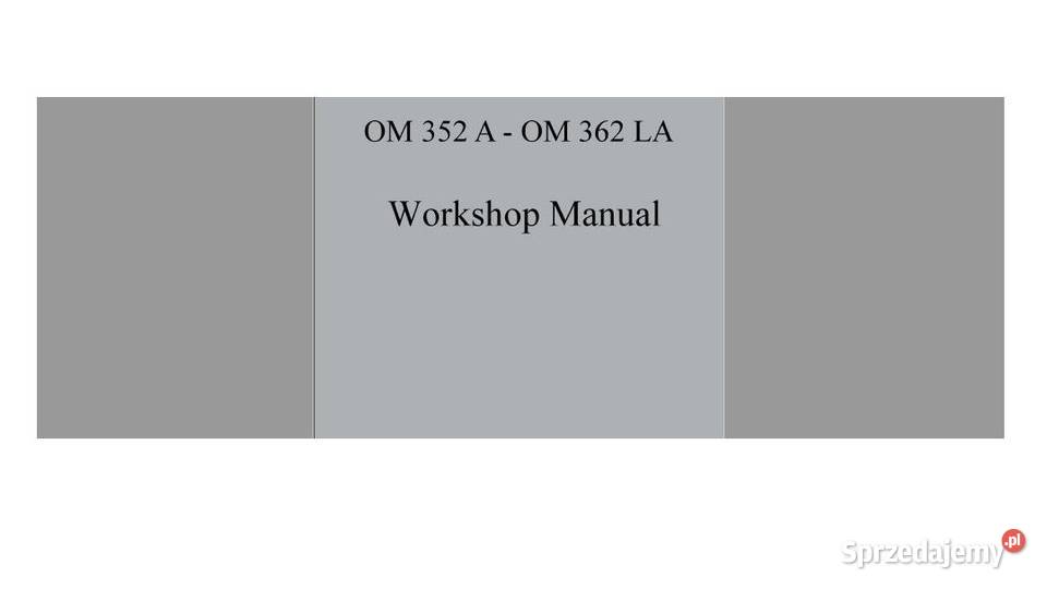 Mercedes OM352A OM362LA instrukcja napraw Kielce