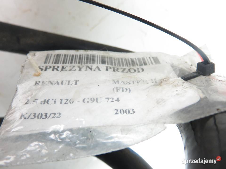 SPRĘŻYNA PRZÓD RENAULT MASTER II 25 dCi małopolskie