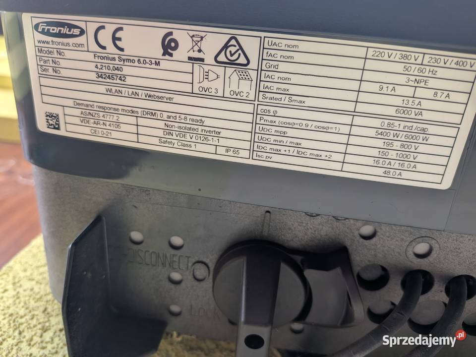 Falownik Fronius Symo 603M Falowniki Bobrek