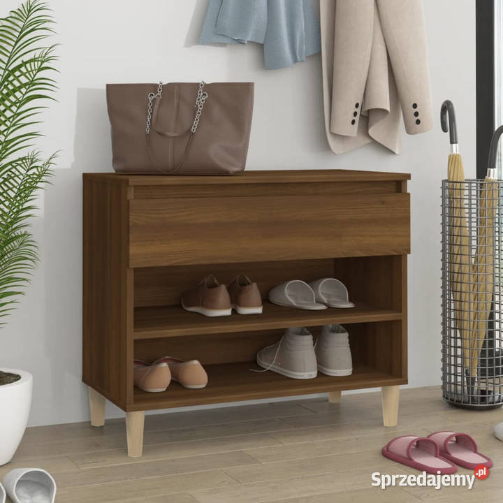 Szafka na buty brązowy dąb 70x36x60 WM819763 Na buty Warszawa