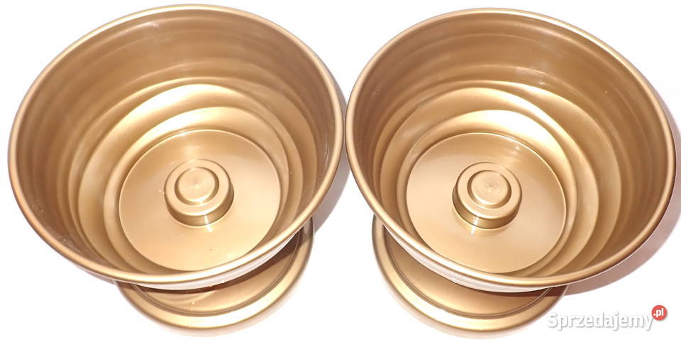 Złote ozdobne gazony 24 na stroiki SAND 24