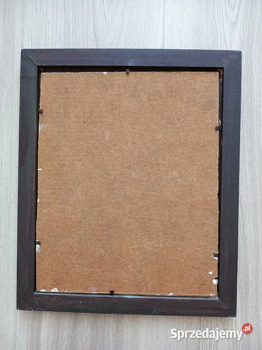 Stary obraz abstrakcja 24x30 Jagoda Adamus Kraków