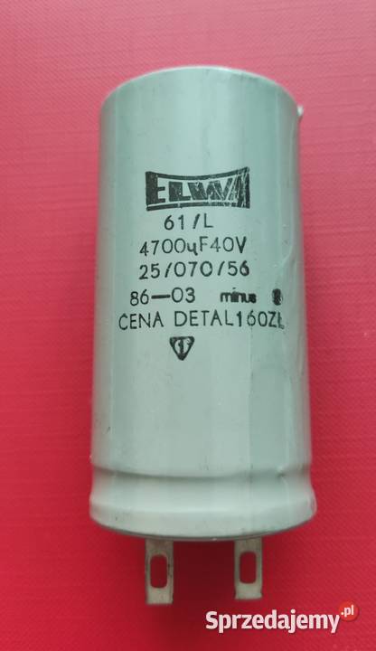 Kondensatory 4700uF40V ELWA 61L mazowieckie Warszawa