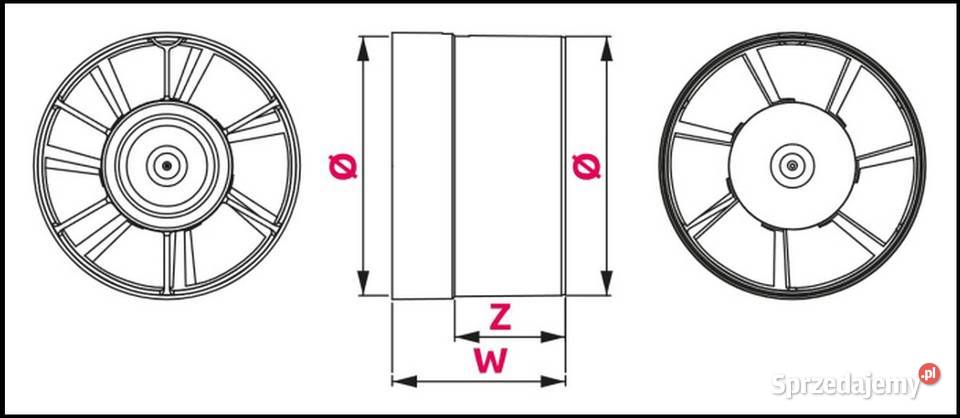 Wentylator kanałowy WKA 125 Turbo AWENTA Sosnowiec